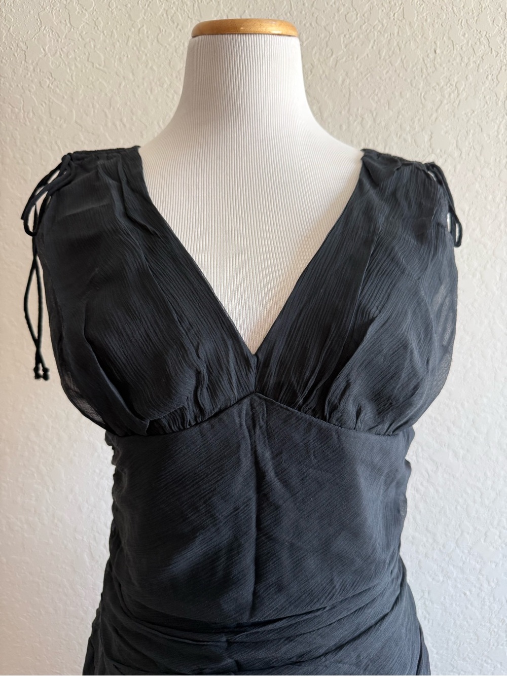 Express Silk Shoulder Tie Dress - Picture 6 of 13